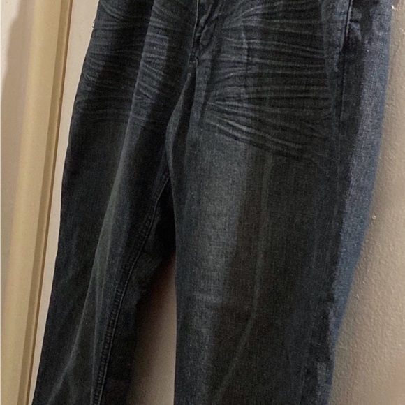 Indigo Men's Dark Blue Straight Denim Jeans - Picture 3 of 6